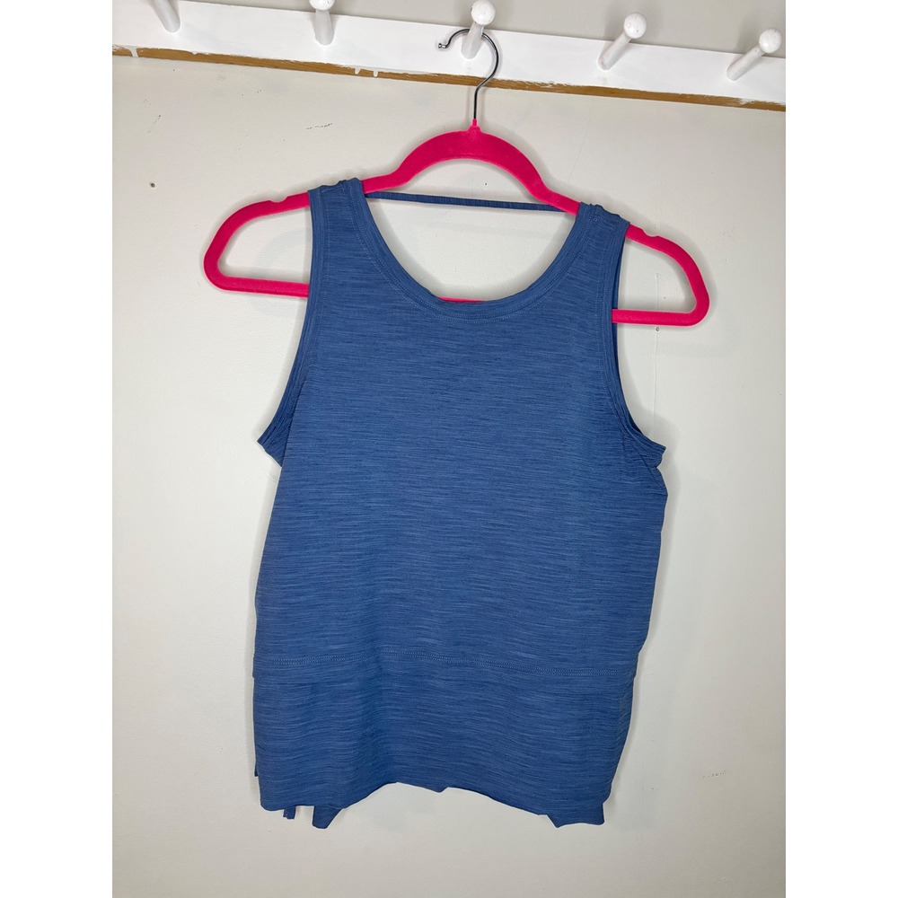 Calia Blue Space Dye Sleeveless Workout Tank Top Womens XS